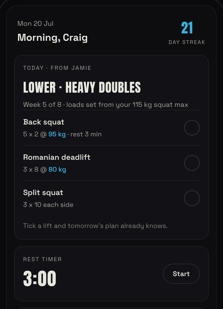 JLN Coach — live product